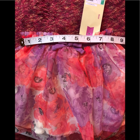 3 for $20/ Cherokee Pink Multicolored Tutu Skirt - Picture 3 of 4